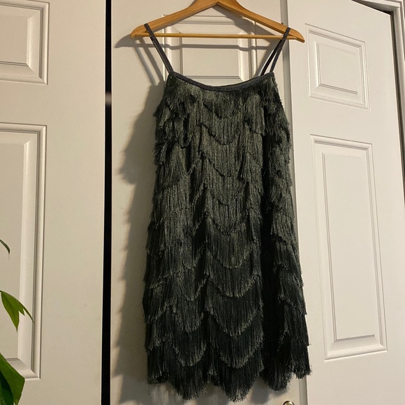 NWT Anthropologie Pankaj & Nidhi Fringed Mini Dress - Picture 5 of 10